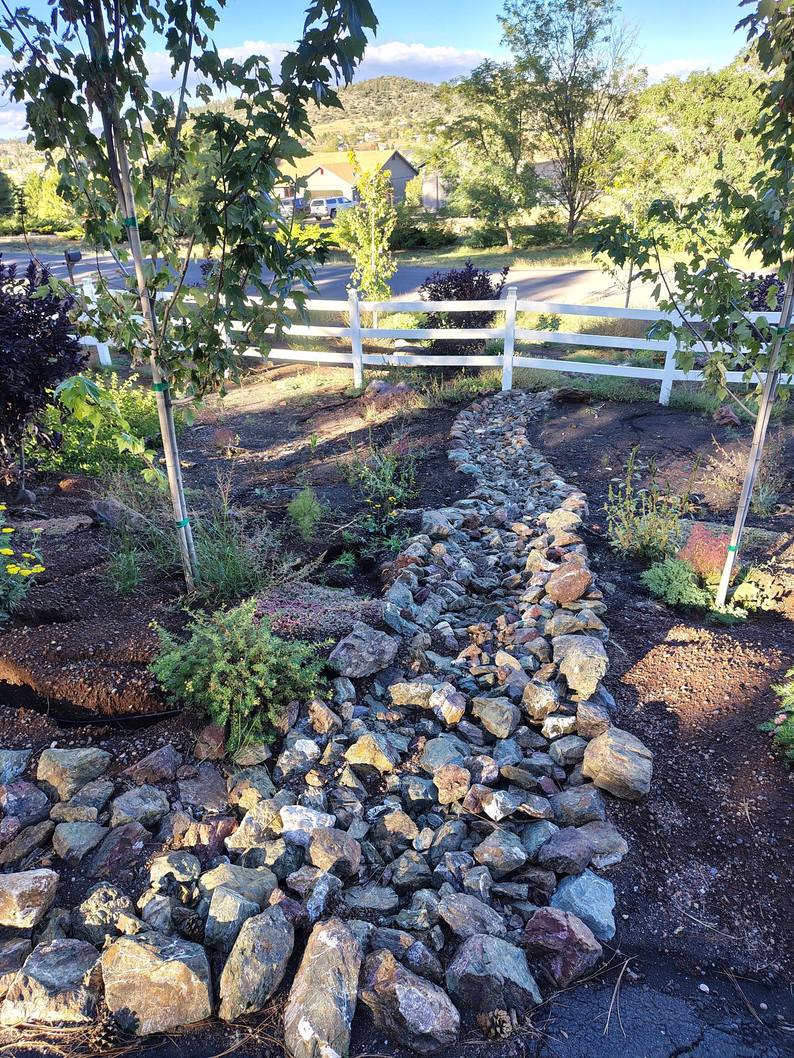 Completed landscaping project 1