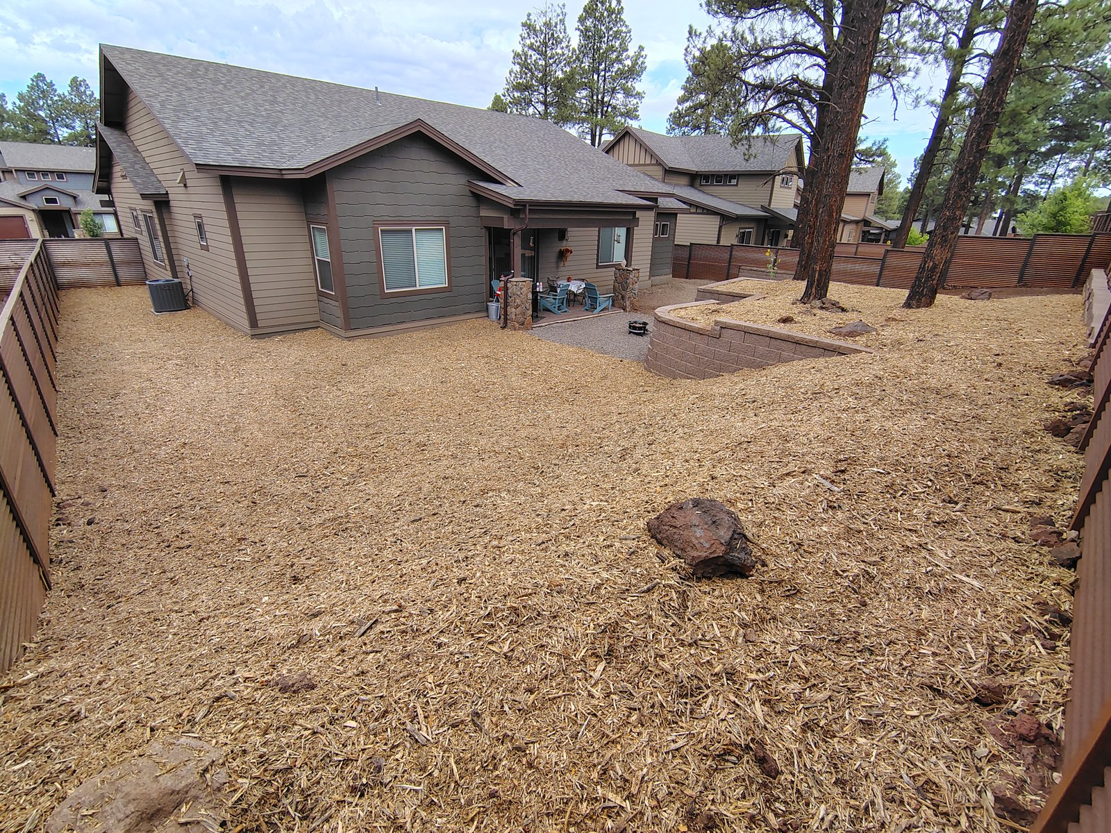 Yard cleaning and debris removal